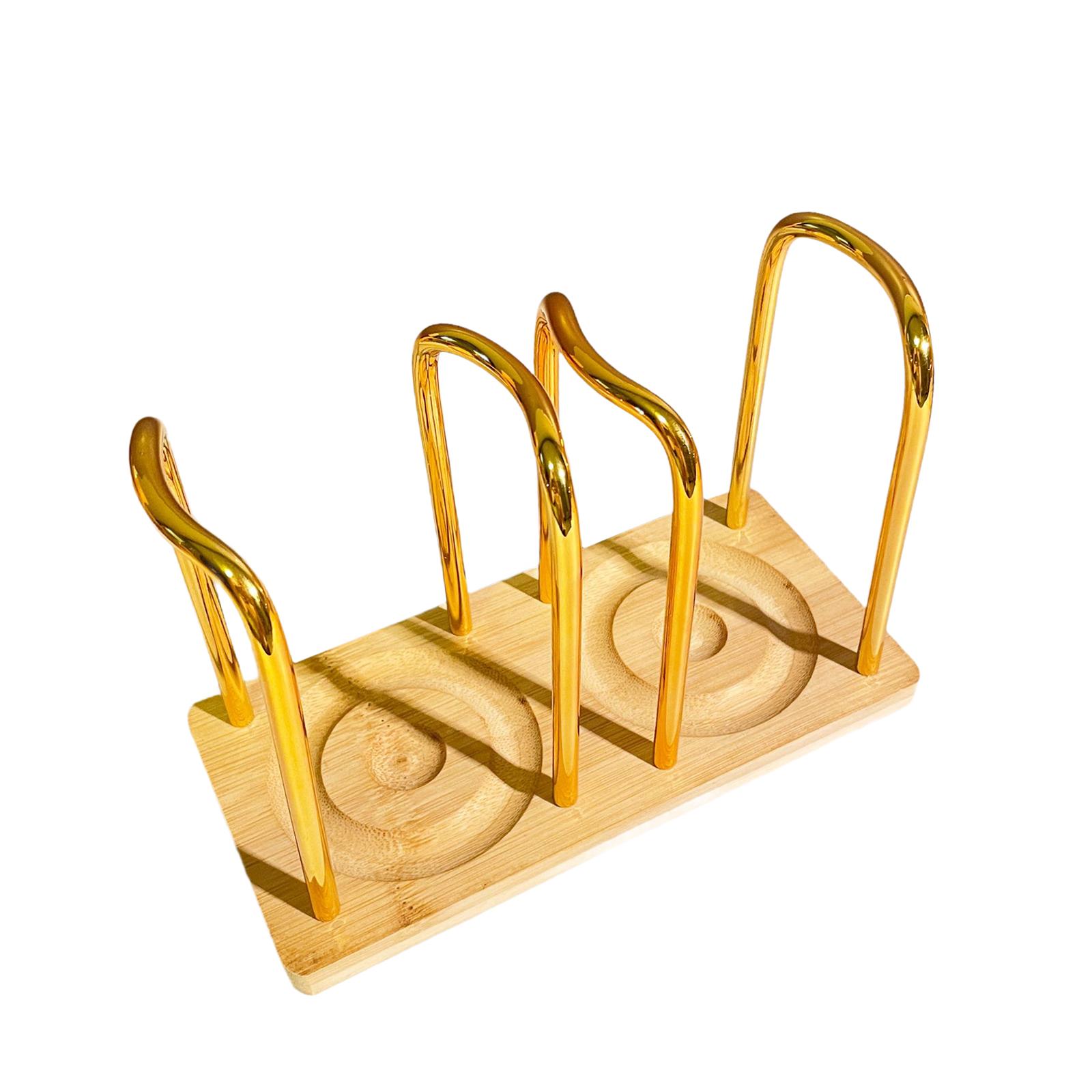 Bothyi - Soporte Para Vasos De Papel, Ahorra Espacio, Soporte Para Vasos De Bebidas Para Fiestas En Bares, Dorado, 2 Ranuras