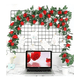 thumbnail image 3 of Enredadera rosas rojas artificiales, 3 of 3