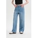 thumbnail image 1 of Jeans Mujer Calce Recto Deshilachado Azul Claro, 1 of 4
