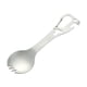 thumbnail image 3 of Camping Fork Spoon Futlerry Botella al aire libre Botellas abiertas La cubierta portátil de múltiples posposiciones para BBQ Backpilia de la pesca de Plata, 3 of 5
