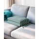 thumbnail image 4 of Manta Chenille Con Flecos De Soga Trenzados Color Verde, 4 of 4