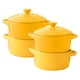 thumbnail image 1 of Mini Cacerola Olla De Cerámica Cocotte Pocillo Horno 300ml Amarillo X4, 1 of 5
