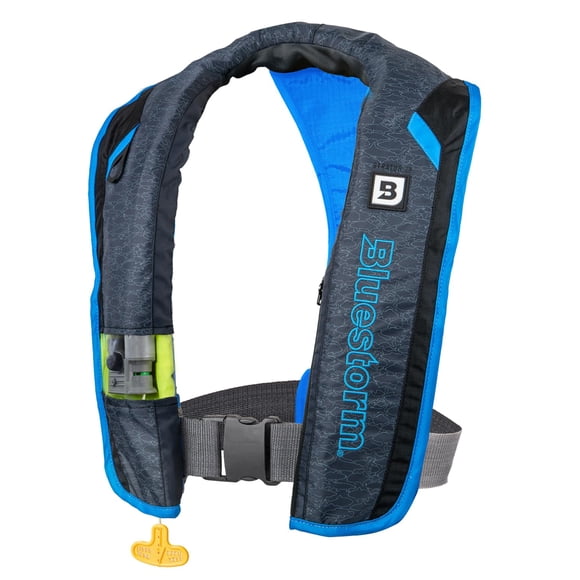 Chaleco Salvavidas Inflable BLUESTORM Stratus 35 Automático Azul Costero