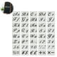 thumbnail image 2 of Juego de 40 plantillas de letras para niños: plantillas reutilizables de plástico para manualidades con números y signos. Plantillas del alfabeto con caligrafía (mayúsculas y minúsculas)., 2 of 8