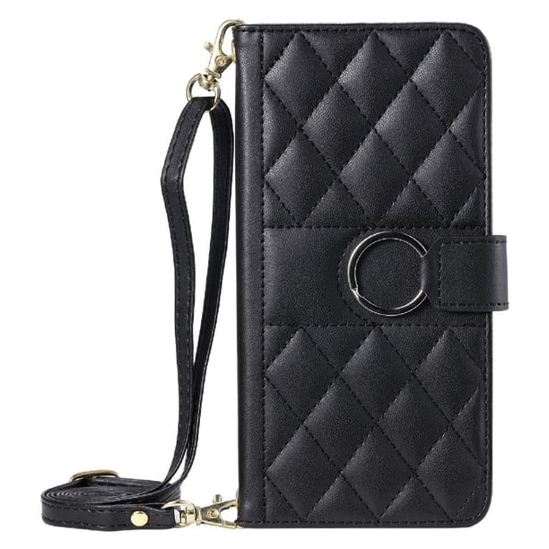 Funda tipo billetera FOXDOCK para Xiaomi Redmi Note 9 Pro 4G – Tapa abatible con correa para mujer