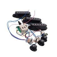 Magideal - Pastillas De Guitarra Eléctrica Precableadas, Pastilla Inconfundible Pastilla Inconfundible Pastilla Pasiva De Bobina Simple Para Eléctricas St , Negro