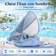 thumbnail image 2 of Flotador de Pecho para Bebé con Sombrilla UV No Inflable Mambobaby Azul, 2 of 6