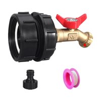 Ioensy - Adaptador De Bolsa Ibc, Instalación Sencilla, Adaptador De Manguera De Agua Para Manguera De Jardín, 5 Piezas