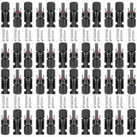 Soliot - 100 Pares Conector Mc4 Macho Hembra Solar
