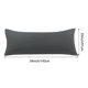 thumbnail image 5 of Funda de Almohada Corporal PiccoCasa de Microfibra Cepillada, Gris Reina, 5 of 7