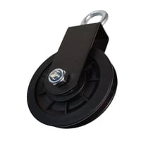 Magideal - Polea De Elevación De Rueda Polea De Elevación Silenciosa Y Resistente Rueda De Tracción Para Grúas Domésticas Escaleras De Tracción Elevadores Equipo Correa Sin Hebilla