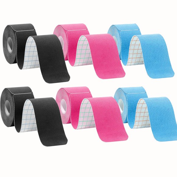 Cinta de kinesiología impermeable ANAMPION Pro Athletic, paquete de 6