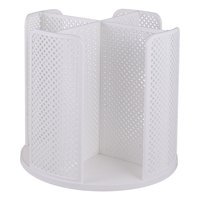 Bothyi - Portavasos Desechable Giratorio 360 Y Soporte De Tapa Multiusos Para Mesa De Tocador De Café Blanco