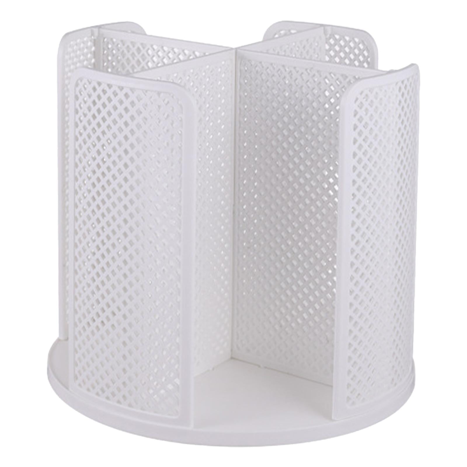 Bothyi - Portavasos Desechable Giratorio 360 Y Soporte De Tapa Multiusos Para Mesa De Tocador De Café Blanco