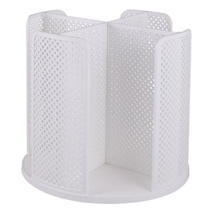 Bothyi - Portavasos Desechable Giratorio 360 Y Soporte De Tapa Multiusos Para Mesa De Tocador De Café Blanco