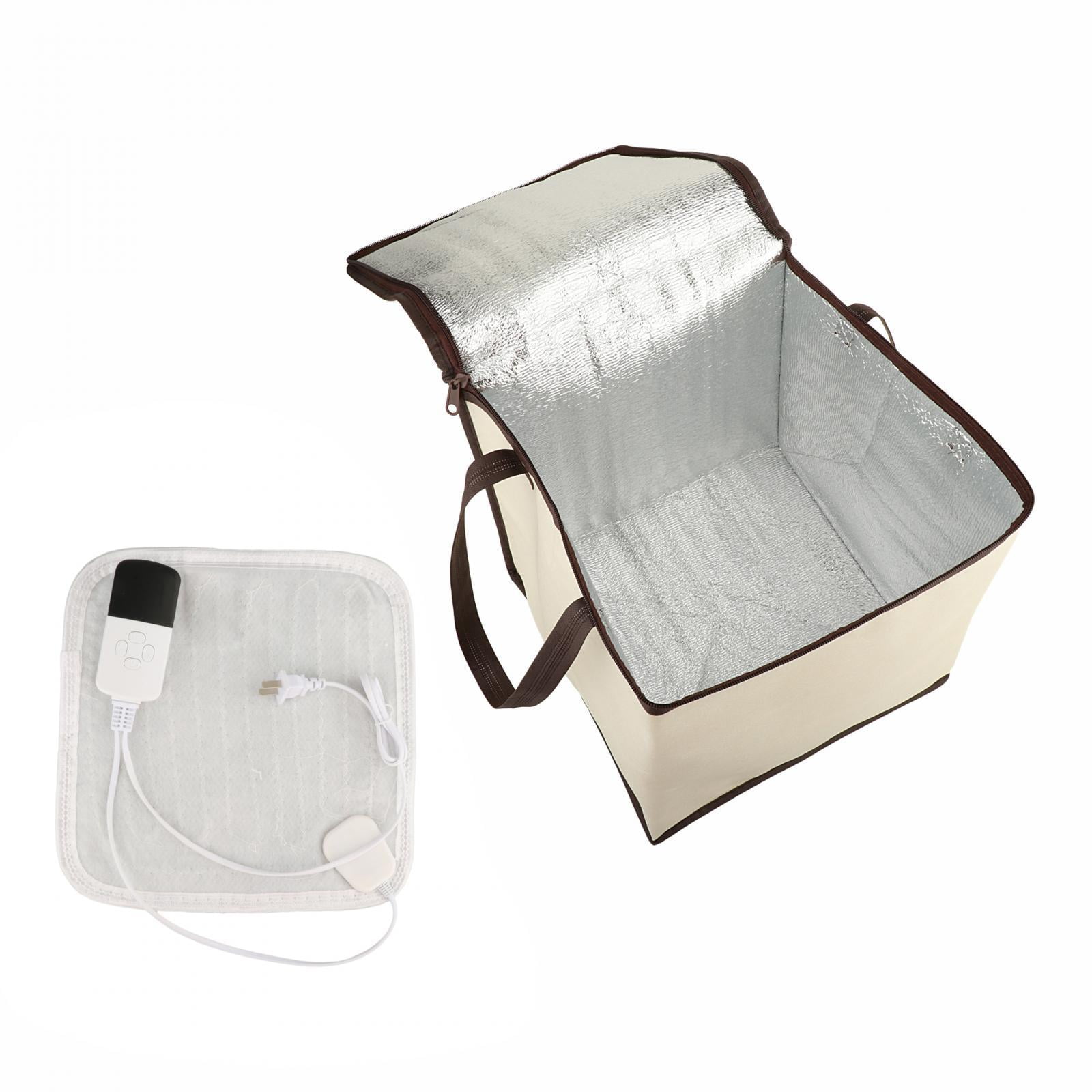 Magideal - Calentador De Fermentadora De , Caja De Fermentación Portátil Ajustable Para Hacer Pan Con Estera Calentadora Para Yogur, Pastelería, Queso, 20 Litros