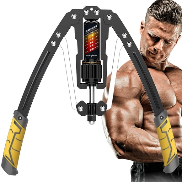 Ejercitador de brazos EAST MOUNT Twister ajustable de 10 a 200 kg, color amarillo