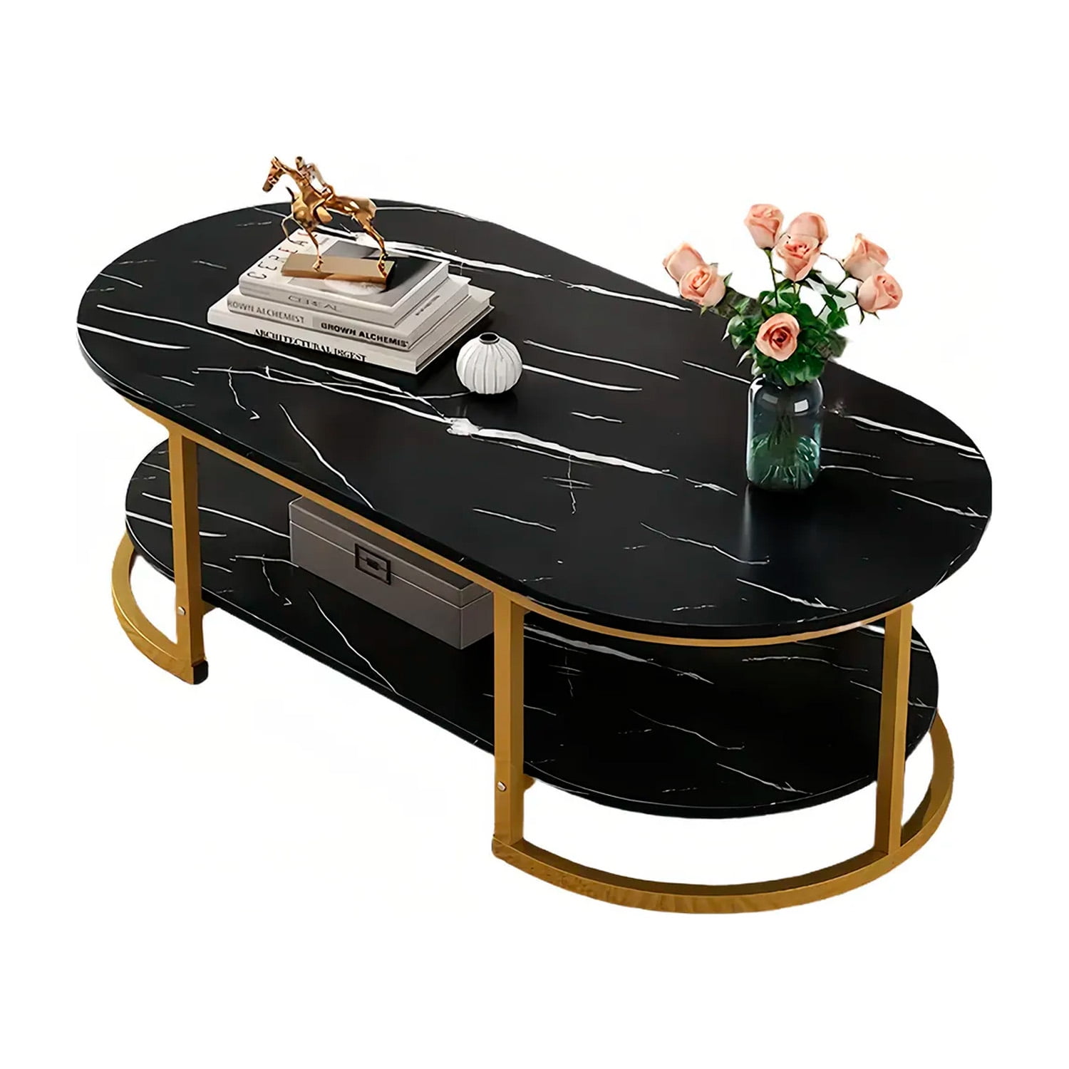 De Todo Y Mas - Mesa De Centro Diseño Mármol 120*60*45cm Chic Home