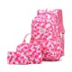 thumbnail image 1 of Set de mochilas con estampado geométrico Bansusu para niñas y lonchera, 1 of 7
