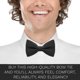 thumbnail image 5 of Pajarita negra de tela con lazo, unisex, ajustable, de estilo Bow Tie House, 5 of 6