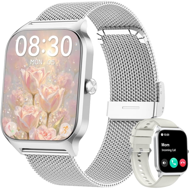 Smartwatch Popglory P125 de 1,85 pulgadas con IP68, 110 modos deportivos y batería de 300 mAh