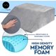 thumbnail image 4 of Almohada para elevar las piernas AllSett Health, espuma viscoelástica, gris, 4 of 7