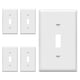 thumbnail image 1 of Placa protectora para interruptor de luz ENERLITES de 1 elemento, 11,43 x 7,01 cm, color blanco, 1 of 7