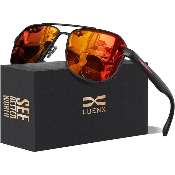 Gafas de Sol LUENX Aviator Cuadradas Polarizadas 61 mm UV400