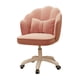 thumbnail image 4 of Silla De Oficina Giratoria De Terciopelo Suave Para Escritorio, Muebles De Oficina, Sala De Lectura, Color Rosa, 4 of 5