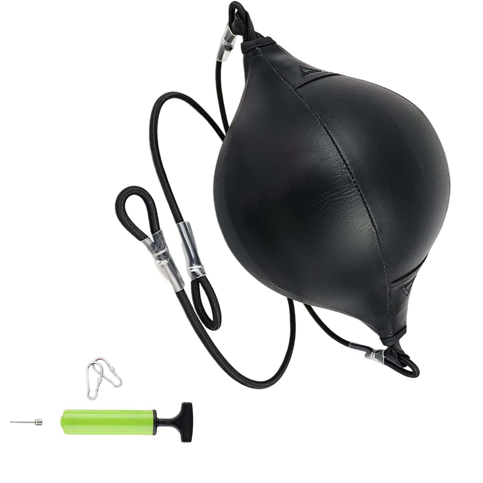 Ioensy - Saco De Boxeo De Doble Extremo Cuerda Elástica Pelota De Velocidad De Entrenamiento Inflable Portátil E