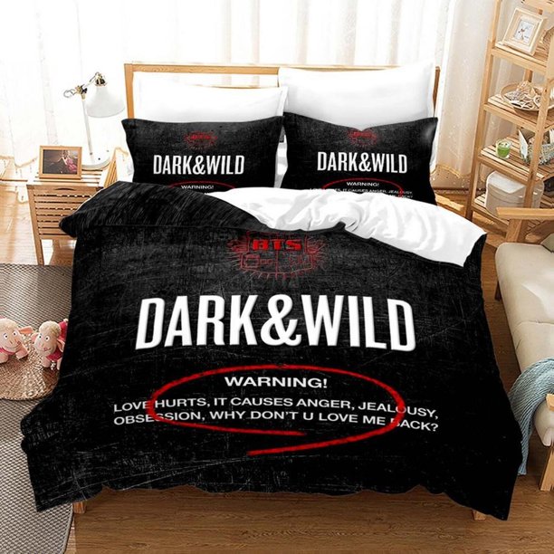 BTS Bangtan Boys Quilt Duvet Cover Set Home Textiles Doona Cover3-Piece Bedding Set