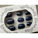 thumbnail image 2 of Uñas Press-on Adhesivas Cortas Redondeada 24pcs Postizas Reutilizable Azul Oscuro, 2 of 8