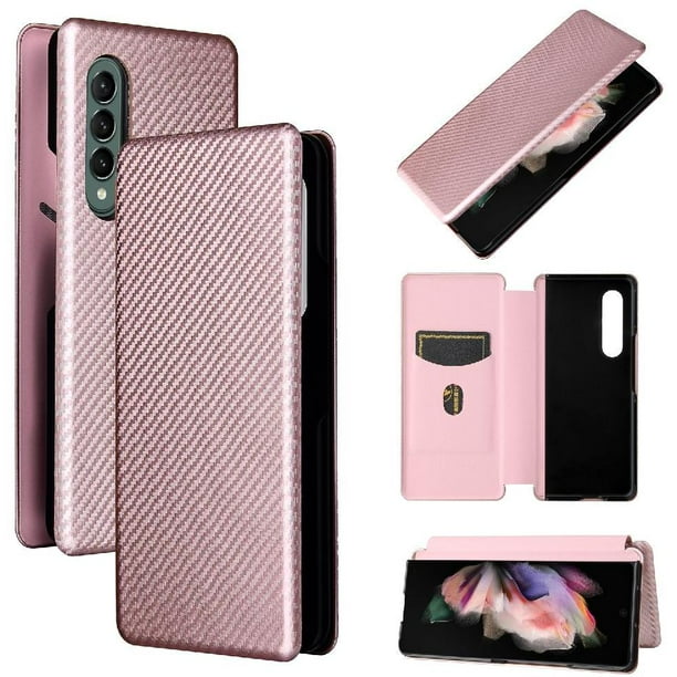 Funda Flip para FOXDOCK Samsung Galaxy Z Fold 3 - Funda magnética de negocios, funda protectora delgada