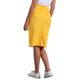thumbnail image 3 of INSPIRE CHIC Falda de Mezclilla de Cintura Alta para Mujer Falda de Jean a la Rodilla con Dobladillo Deshilachado y Bolsillos Amarillo Jengibre S, 3 of 6
