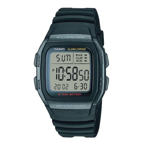 Reloj Digital Negro Casio W-96H-1Bv