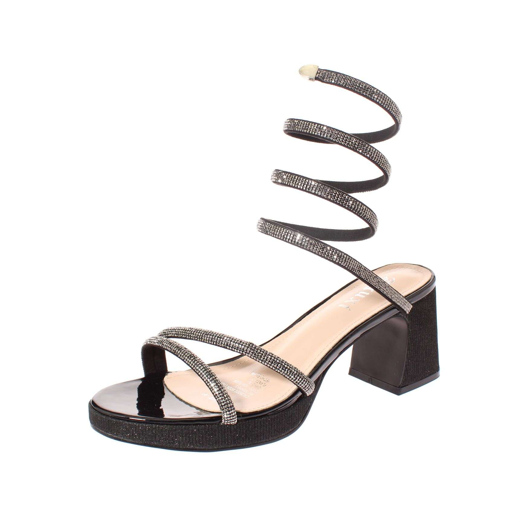 Sandalia Taco Negro Vía Franca