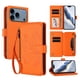 thumbnail image 1 of Funda Cartera Mariposa para [iPhone 18 Pro] con Soporte y Cremallera Naranja, 1 of 6