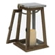 thumbnail image 2 of Fanal madera con vela LED café, 2 of 2