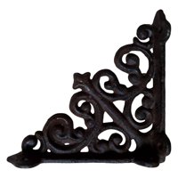 Bothyi - Soporte De Estante De Pared De Hierro Estantes De Pared Decoración De Marco De Ángulo Recto Fijo