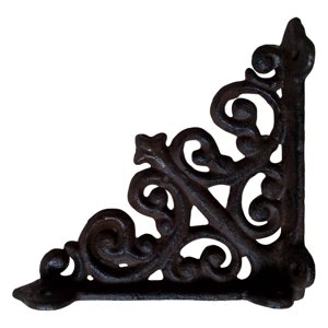 Bothyi - Soporte De Estante De Pared De Hierro Estantes De Pared Decoración De Marco De Ángulo Recto Fijo