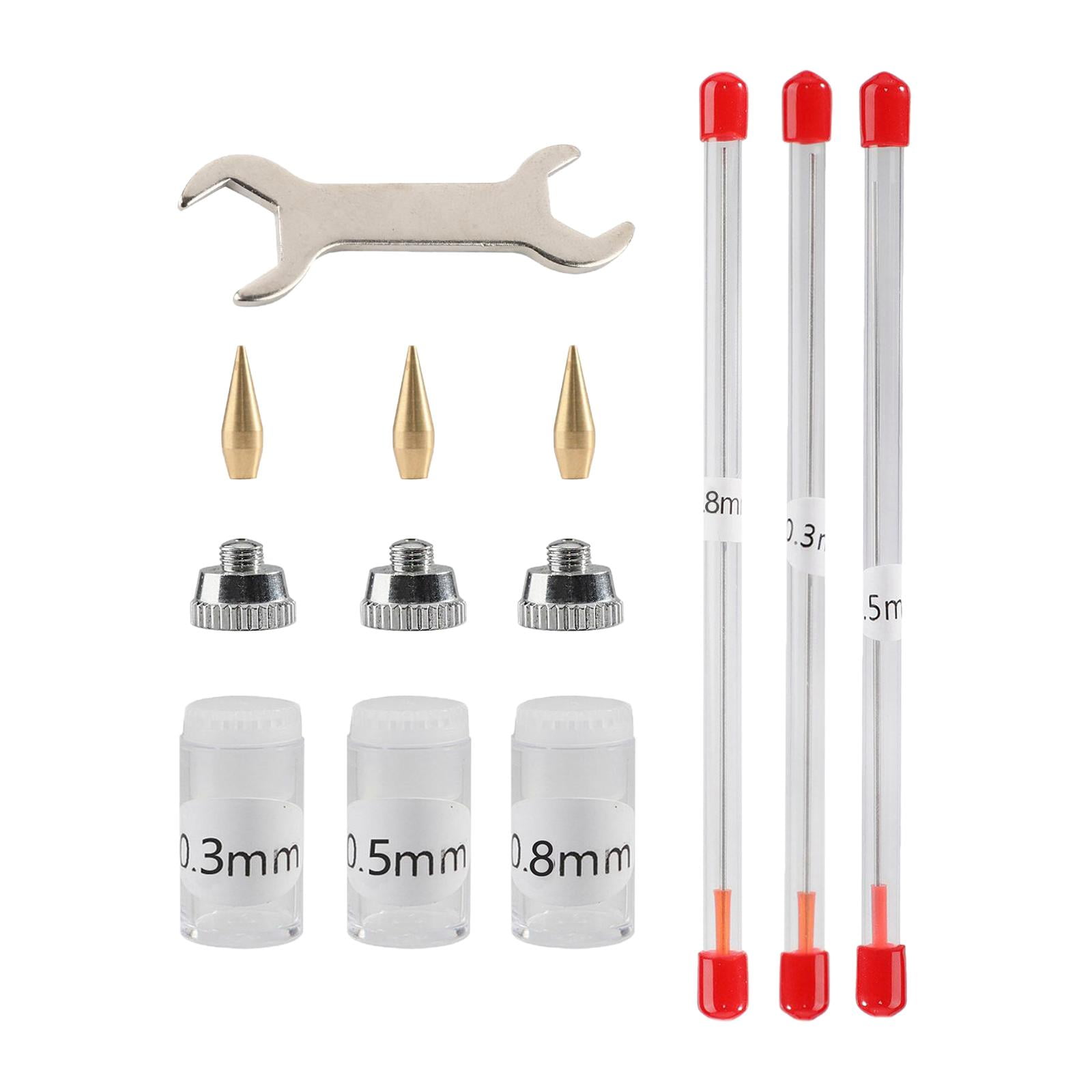 Bothyi - 11x Kits De Boquillas De Aerógrafo Repuestos De Aerógrafo Suministros Para Piezas De Repuesto