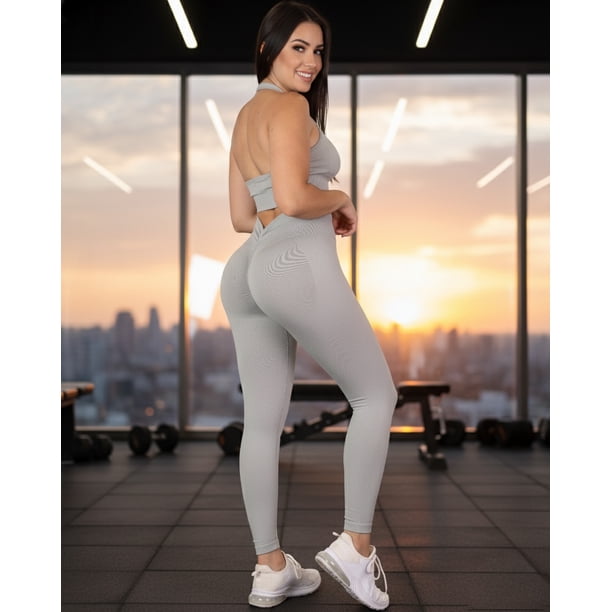Conjunto Largo Deportivo Mujer Corte V Push Up Premium