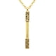 thumbnail image 2 of Vendimia hombres étnicos de acero inoxidable mono rey bar colgante collar de oro, 2 of 3