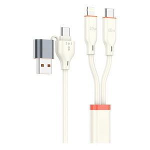 Genérico - Cable Datos Multifuncional 4En1 Carga Telefonos Datos Lau