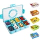 thumbnail image 1 of Bandeja dividida para servir aperitivos WACOI Travel Snackle, paquete de 1 paquete, azul, 1 of 7