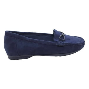 Mocasines De Gamuza Hualunaote Azul | H-107 - Talla 39