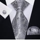 thumbnail image 1 of Set Corbata, Pañuelo Y Colleras Gris, 1 of 3