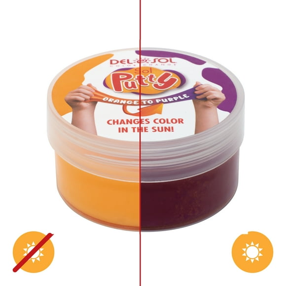 Masilla Sol Que Cambia De Color - Naranja A Morado De Para - Masilla