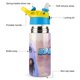 thumbnail image 3 of Abominable Botella de Agua con Tapa Pop Top de Un Toque, Acero Inoxidable, a Prueba de Fugas, para Deportes, Botella Infantil azul 12 oz, 3 of 6
