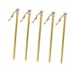 thumbnail image 1 of 5 Estacas Para Carpa Con Tornillos Y Correas Para El Suelo Para Carpas De Playa, Patios Y Lonas Doradas, 1 of 5